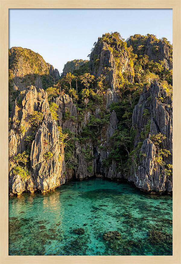 El Nido Limestone Cliffs At Golden Hour