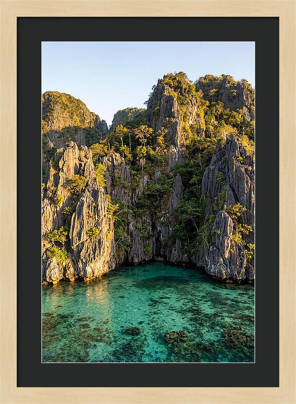 El Nido Limestone Cliffs At Golden Hour