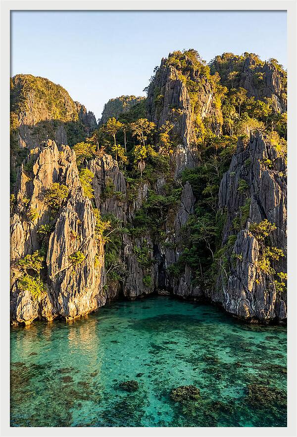 El Nido Limestone Cliffs At Golden Hour
