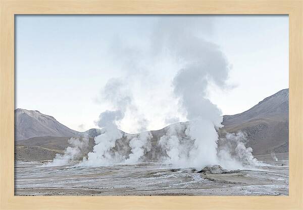 El Tatio Geyser Field At Sunrise