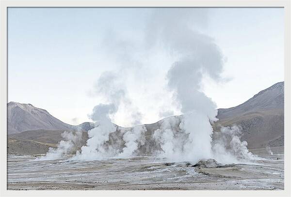 El Tatio Geyser Field At Sunrise