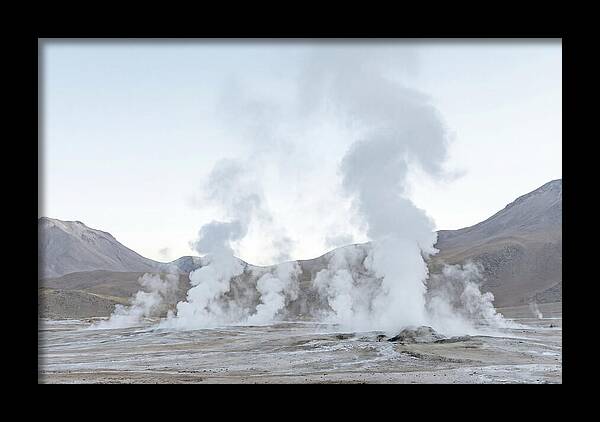 El Tatio Geyser Field At Sunrise
