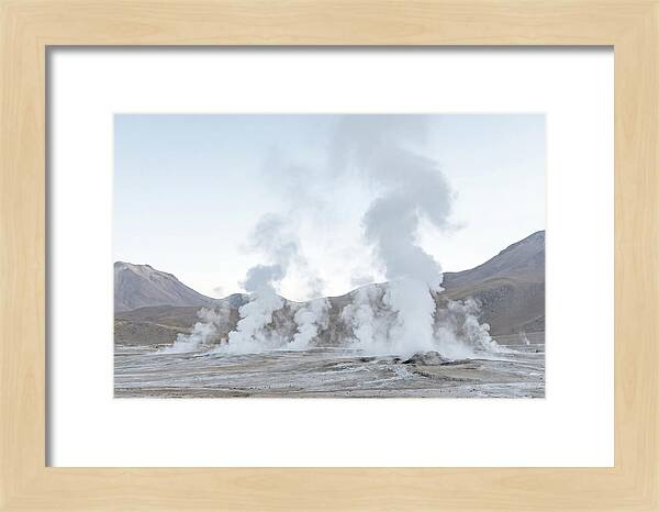 El Tatio Geyser Field At Sunrise