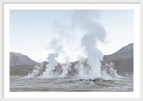 El Tatio Geyser Field At Sunrise