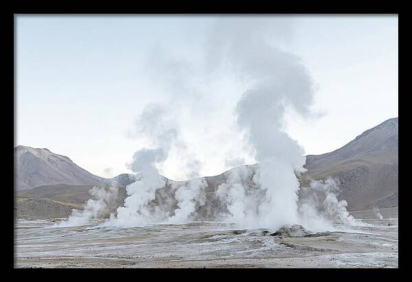 El Tatio Geyser Field At Sunrise