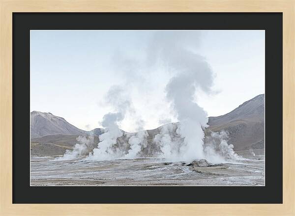 El Tatio Geyser Field At Sunrise
