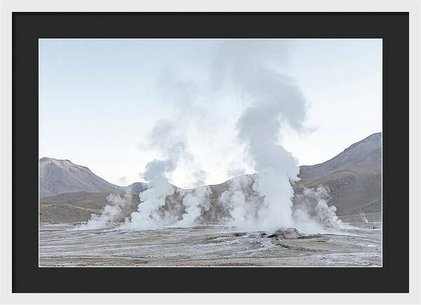 El Tatio Geyser Field At Sunrise