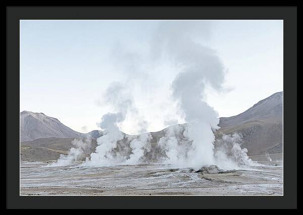 El Tatio Geyser Field At Sunrise