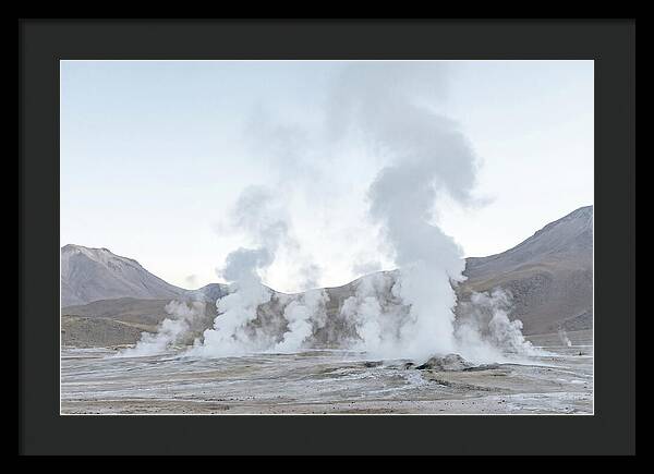 El Tatio Geyser Field At Sunrise
