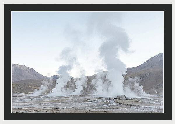 El Tatio Geyser Field At Sunrise