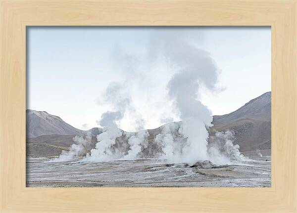 El Tatio Geyser Field At Sunrise