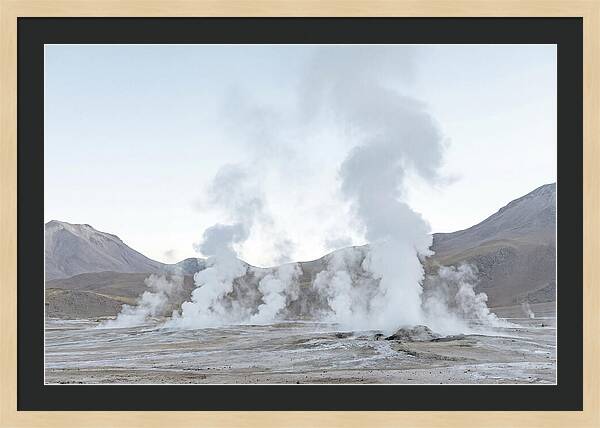 El Tatio Geyser Field At Sunrise