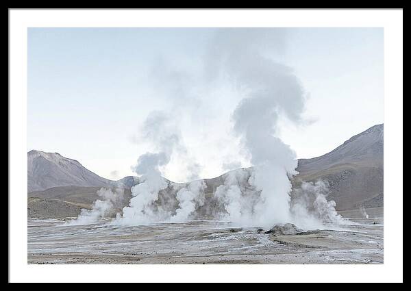 El Tatio Geyser Field At Sunrise