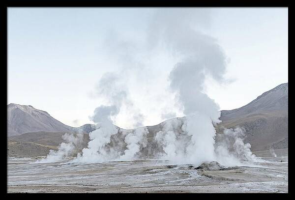 El Tatio Geyser Field At Sunrise