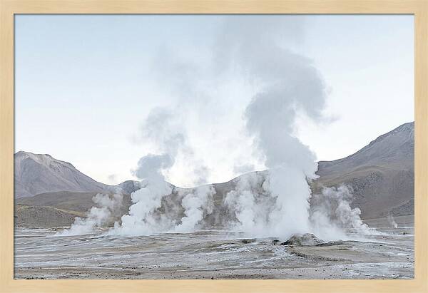 El Tatio Geyser Field At Sunrise
