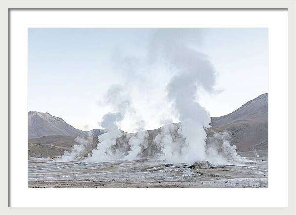 El Tatio Geyser Field At Sunrise