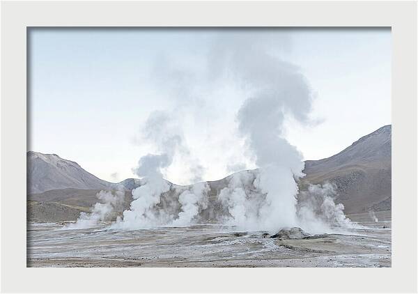 El Tatio Geyser Field At Sunrise