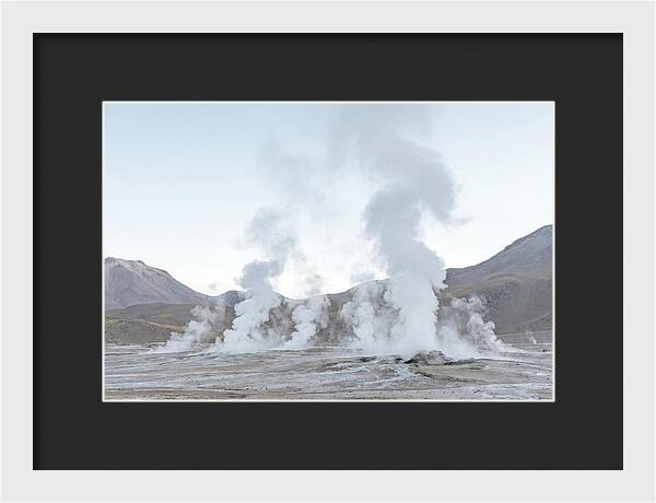 El Tatio Geyser Field At Sunrise