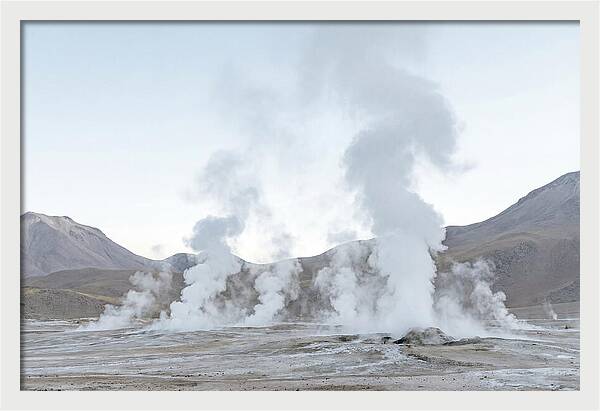 El Tatio Geyser Field At Sunrise