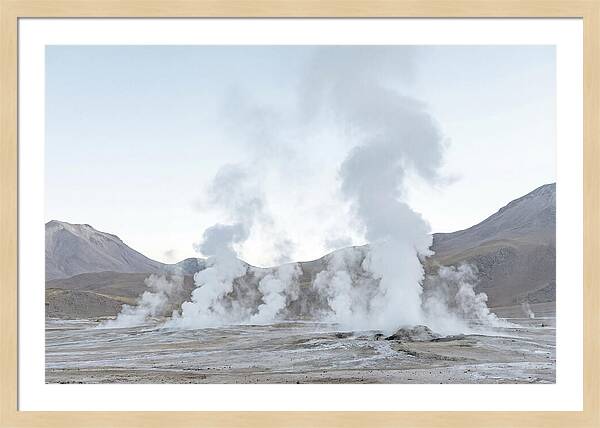 El Tatio Geyser Field At Sunrise