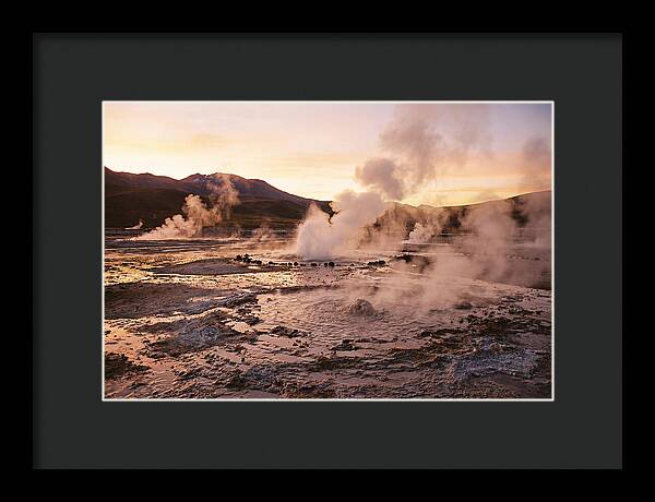 El Tatio Geysers At Dusk