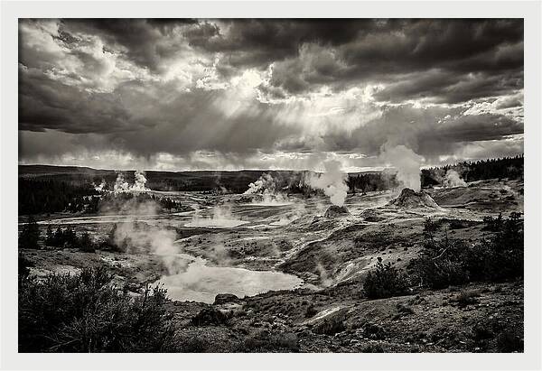 El Tatio Geysers Under Dramatic Skies