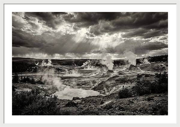 El Tatio Geysers Under Dramatic Skies