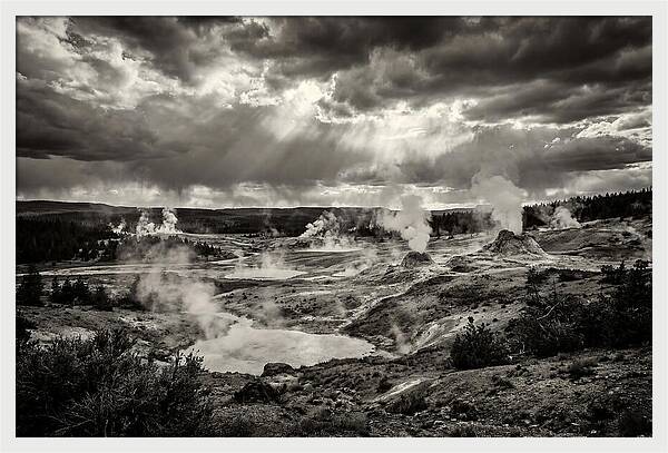 El Tatio Geysers Under Dramatic Skies