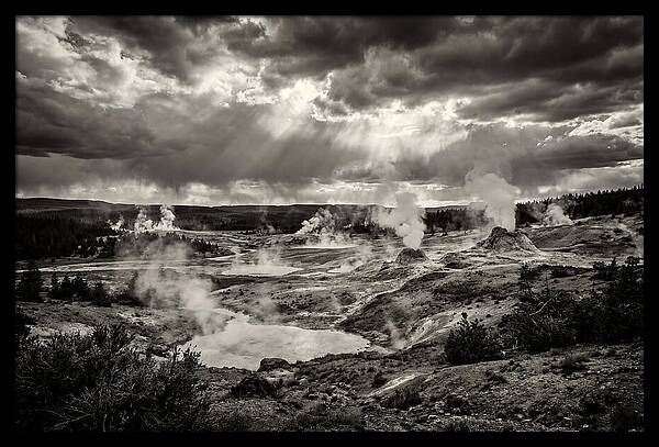 El Tatio Geysers Under Dramatic Skies