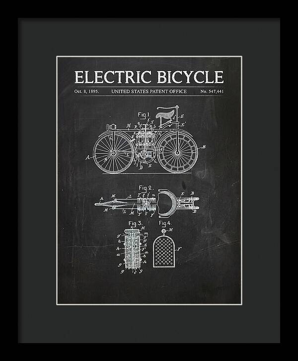 Electric Bicycle Chalkboard Patent Us547441a