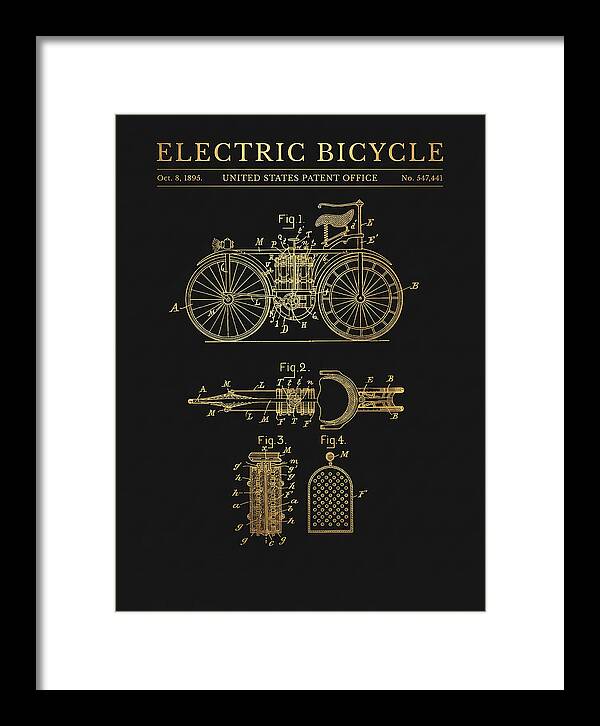 Electric Bicycle Gold Patent Us547441a