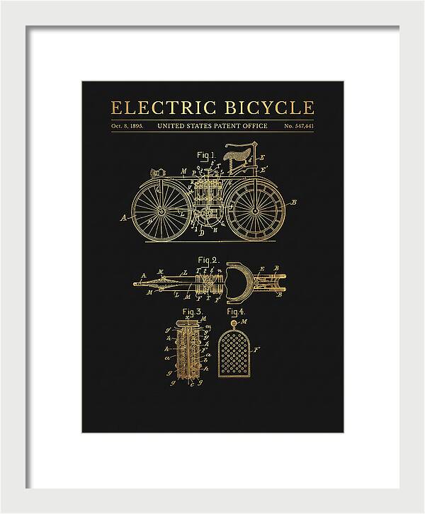 Electric Bicycle Gold Patent Us547441a