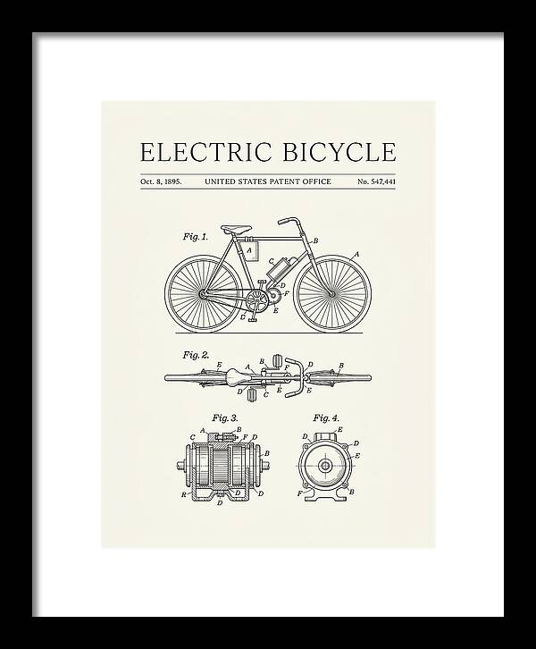Electric Bicycle Minimalist Patent Us547441a