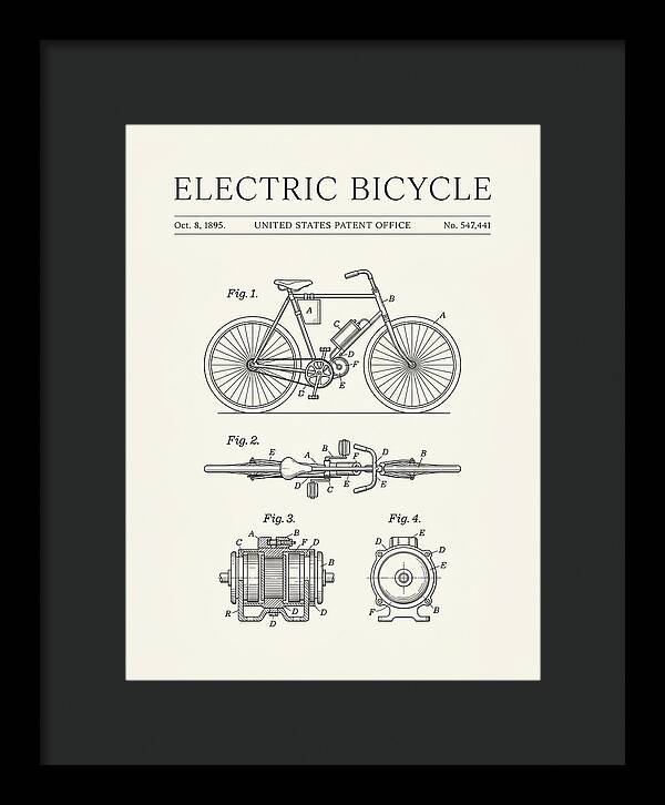 Electric Bicycle Minimalist Patent Us547441a