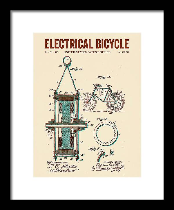 Electric Bicycle Retro Patent Us552271a
