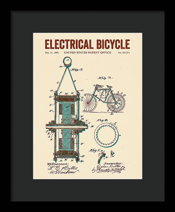 Electric Bicycle Retro Patent Us552271a