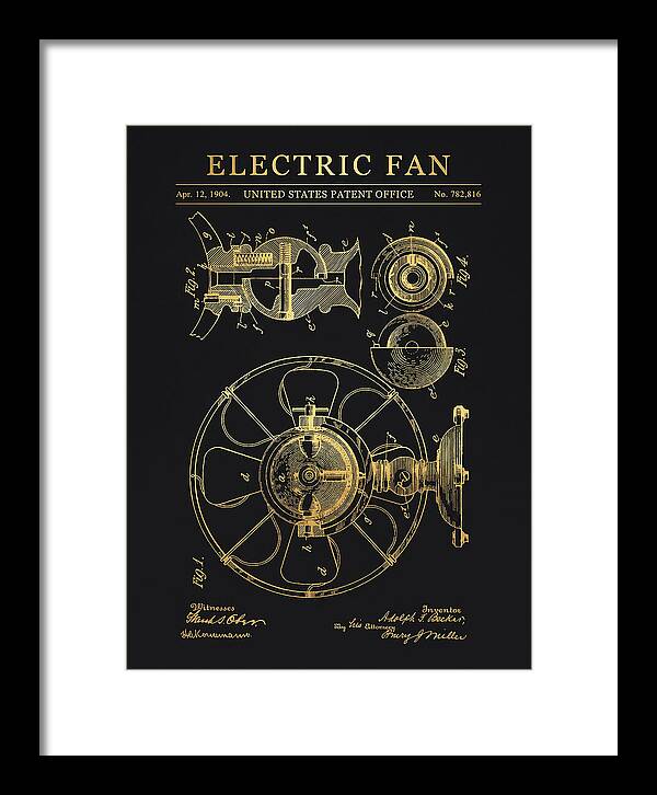 Electric Fan Gold Patent Us782816a
