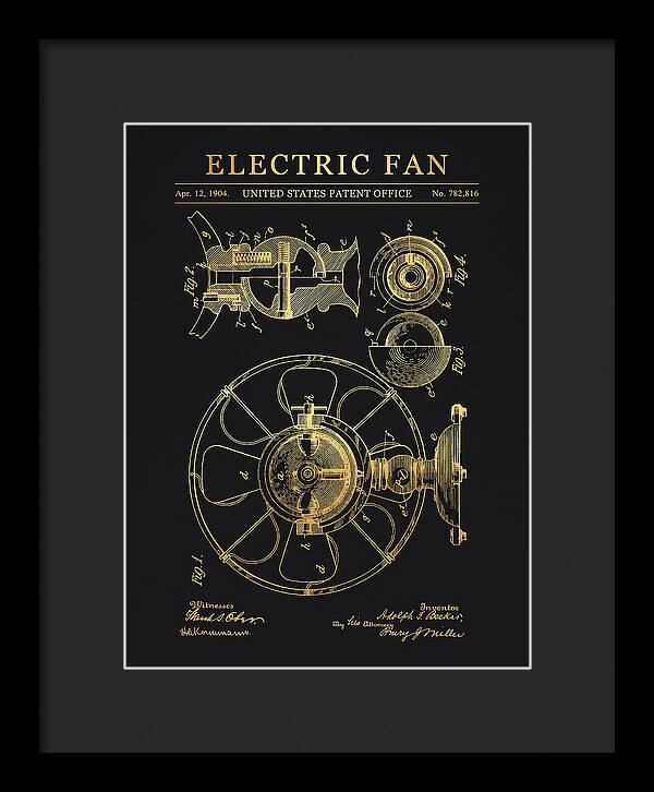 Electric Fan Gold Patent Us782816a