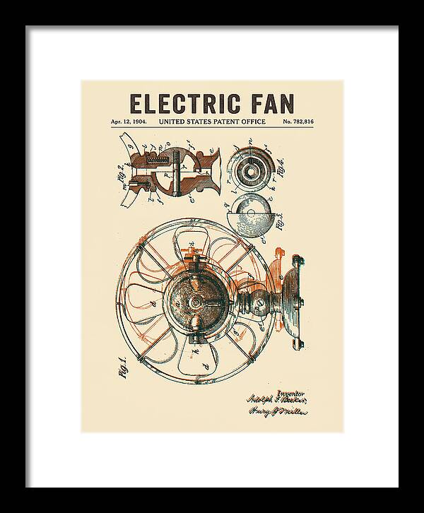 Electric Fan Retro Patent Us782816a
