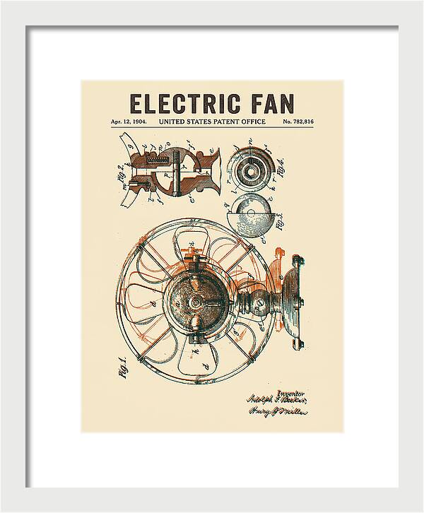 Electric Fan Retro Patent Us782816a