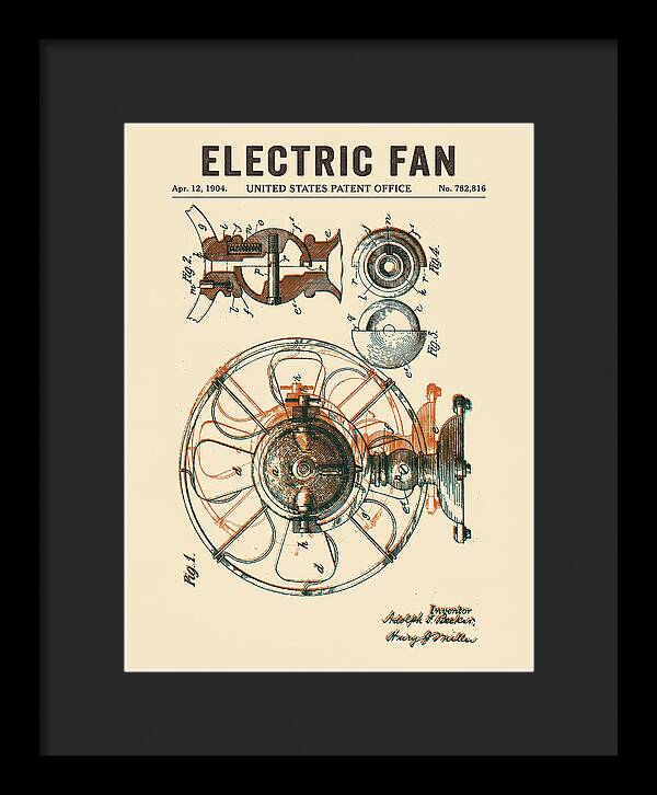 Electric Fan Retro Patent Us782816a