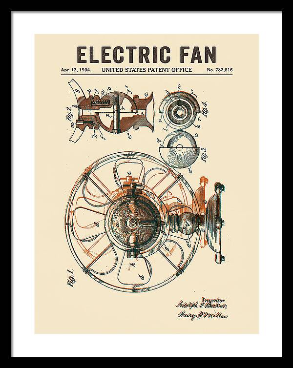 Electric Fan Retro Patent Us782816a