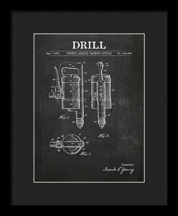 Electric Hand Drill Chalkboard Patent Us1564460a