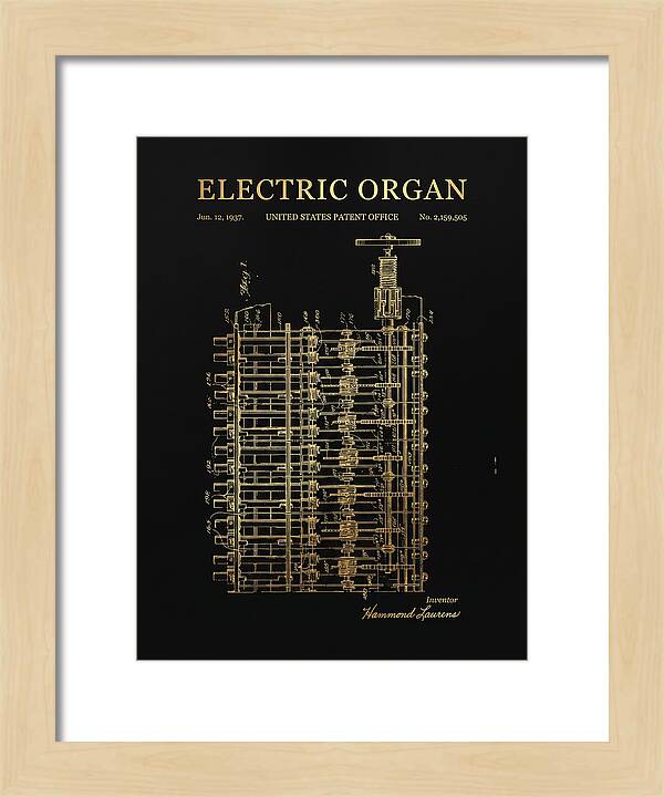 Electric Organ Hammond Gold Patent Us2159505a