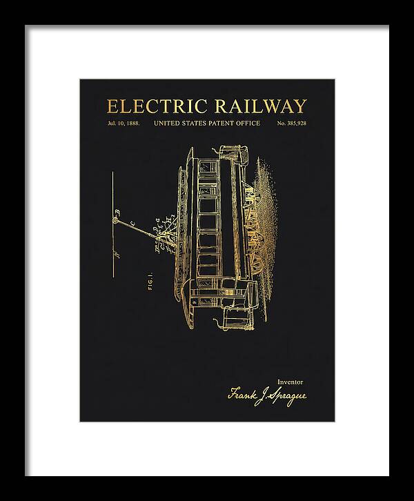 Electric Railway Gold Patent Us385928