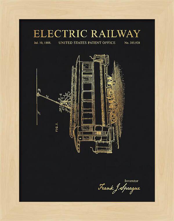 Electric Railway Gold Patent Us385928