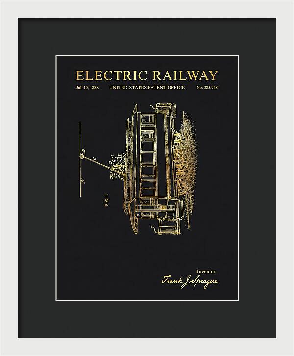 Electric Railway Gold Patent Us385928