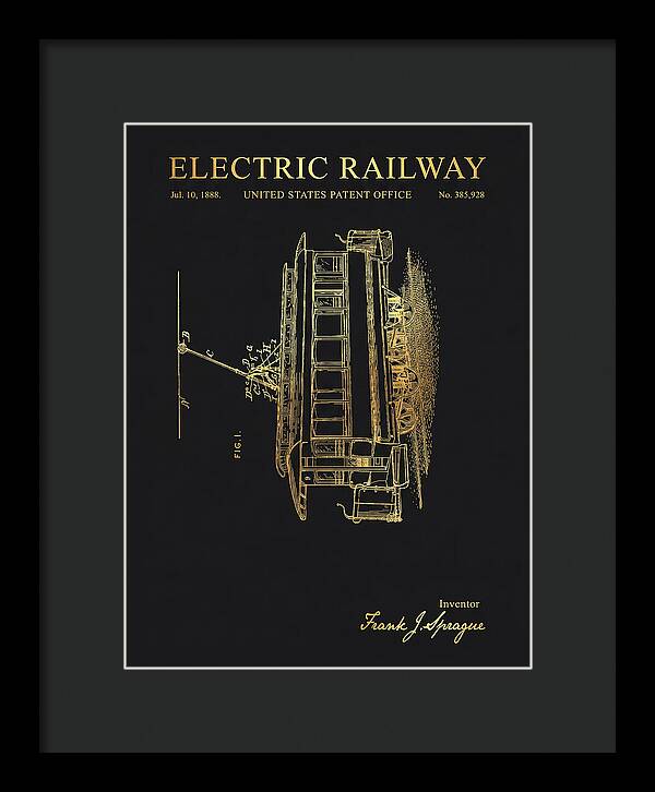 Electric Railway Gold Patent Us385928