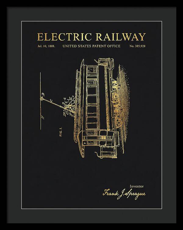 Electric Railway Gold Patent Us385928