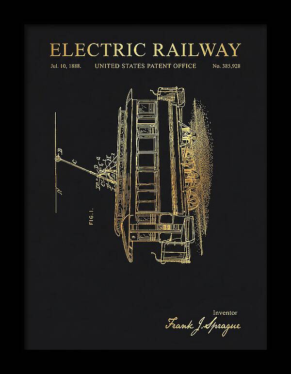 Electric Railway Gold Patent Us385928